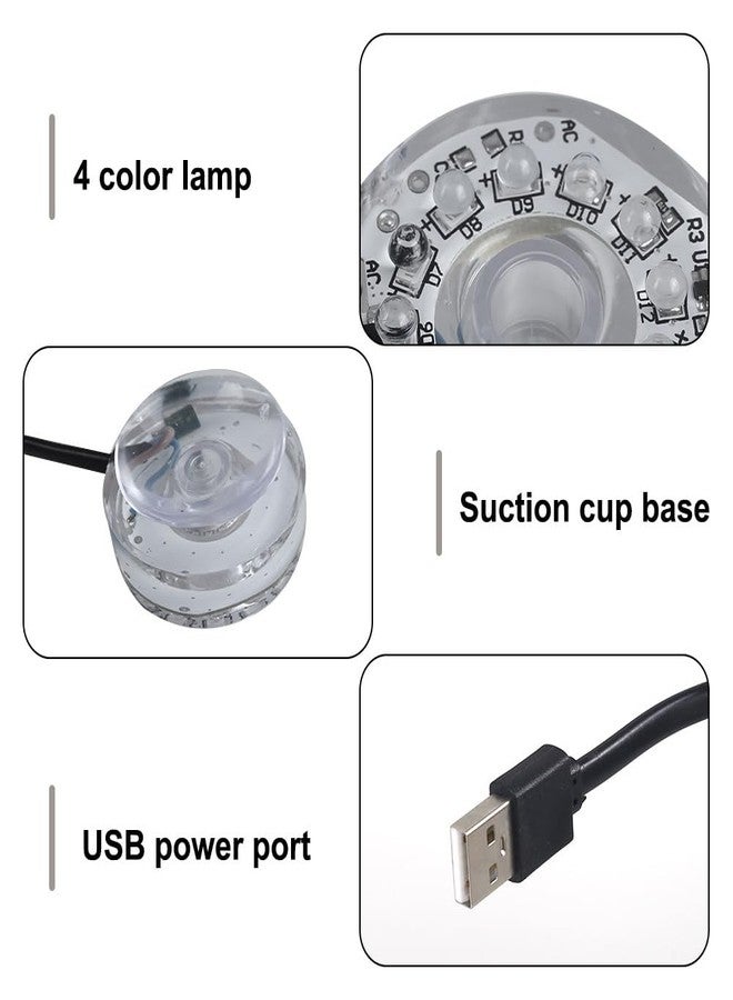 DONGKER LED Aquarium Light,Colorful Waterproof USB Fish Tank Lamp with Fixed Suction Cup for Aquariums Fish Tanks - Image 3